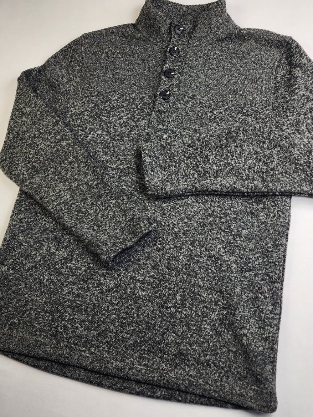 Telluride Clothing Company Men's L Large Gray Knit Sweater Super Soft Knit Comfy